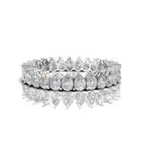 Pear-Shaped 1.00 CT Lab-Grown Diamond Wedding Band in 14K Gold | D-E Color VS1-VVS2 Clarity